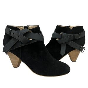 Matt Bernson Coup D'etat Black Suede Booties Size 7.5